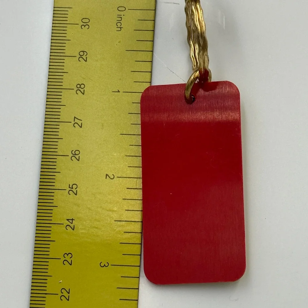 Vintage New Mexico License Plate Keychain Jo Santa Fe Land‎ Travel Souvenir